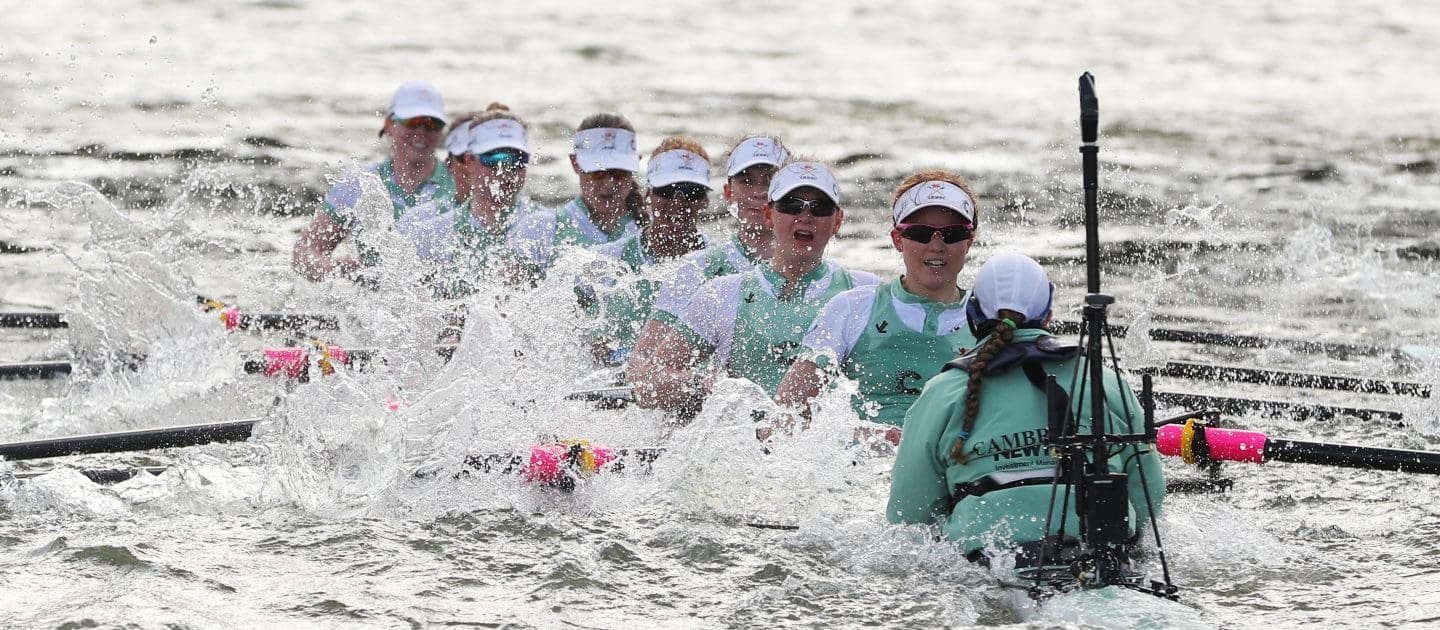 Cambridge women's eight swamping