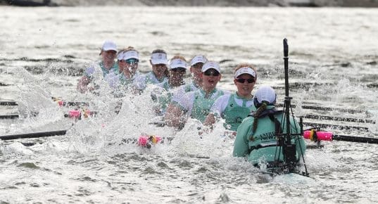 Cambridge women's eight swamping