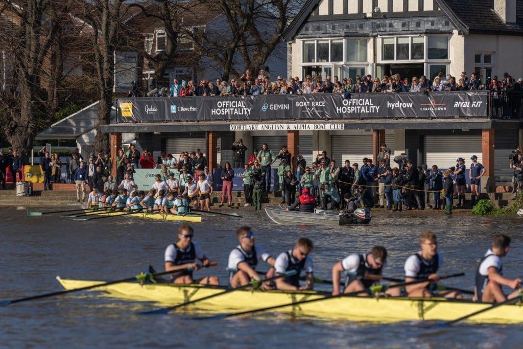 Oxford crew after losing Boat Race